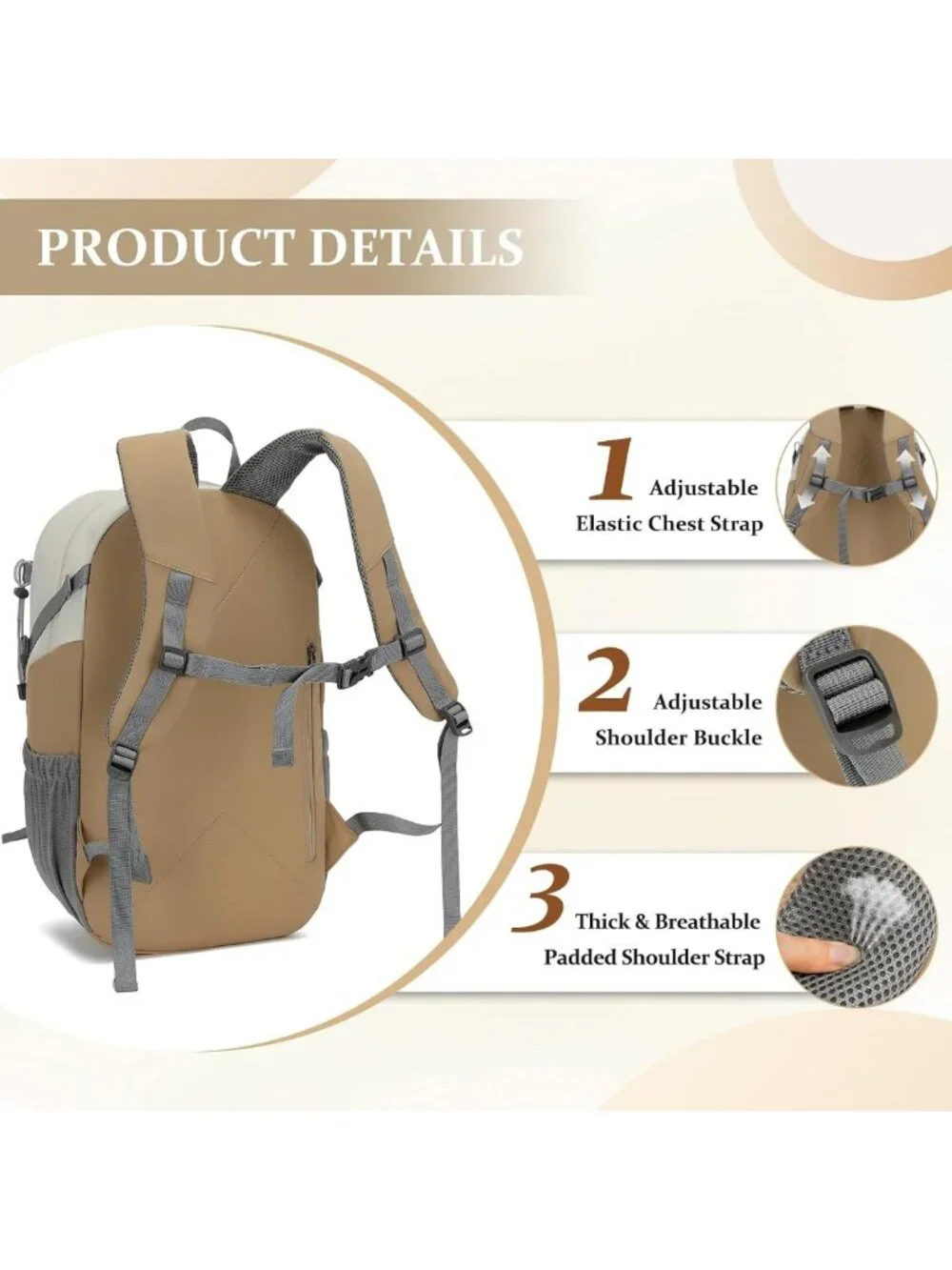 Lightweight 25L Hiking Backpack for Men & Women | Travel Camping Daypack